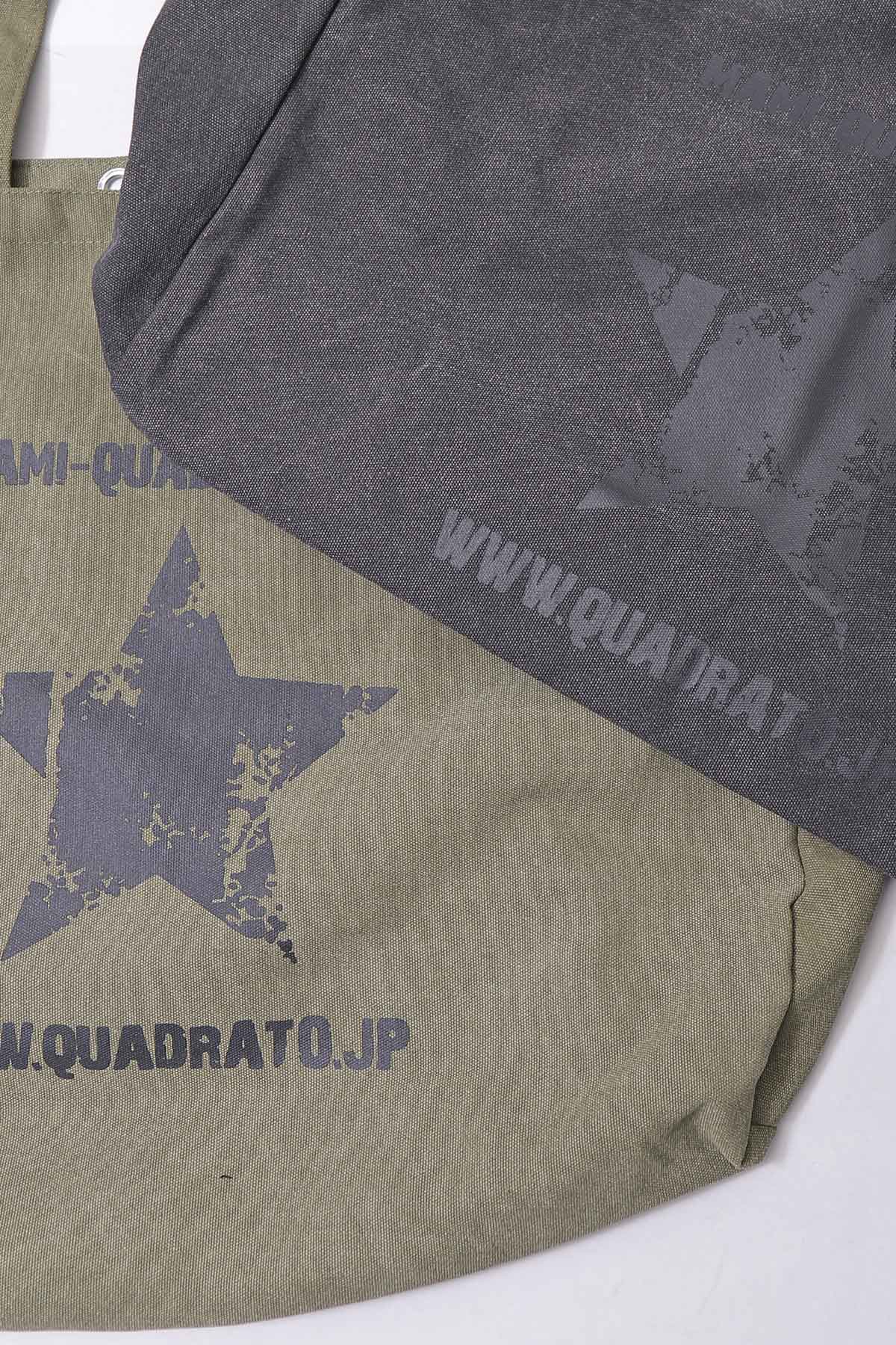 【End of SUMMER GIFT】 QUADRATO MEGA BAG_WASH KHAKI