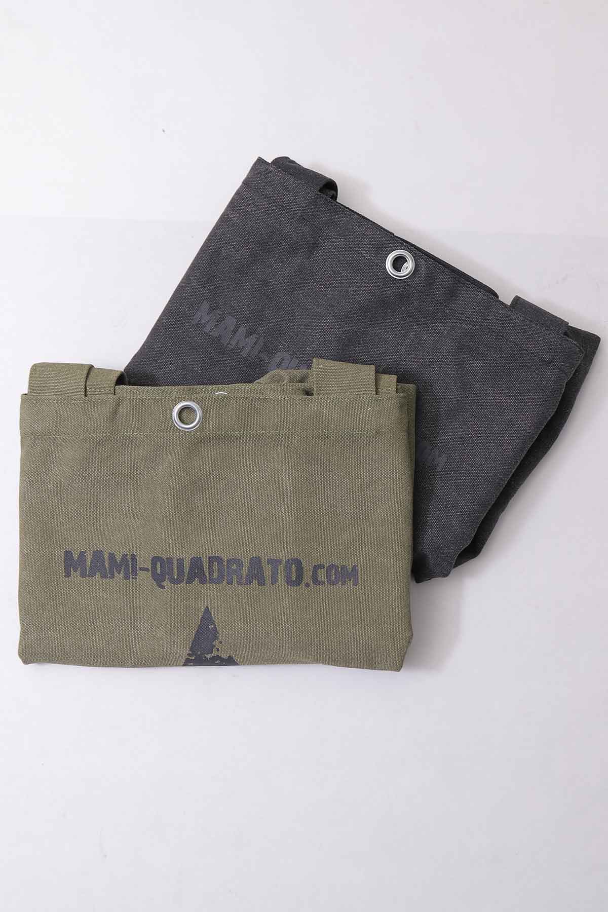 【End of SUMMER GIFT】 QUADRATO MEGA BAG_WASH KHAKI