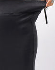【thom/krom】 STRETCH VISCOSE SLIM FIT SKIRT WSK98_BLACK