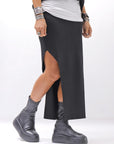 【thom/krom】 STRETCH VISCOSE SLIM FIT SKIRT WSK98_BLACK