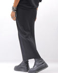 【thom/krom】 STRETCH VISCOSE SLIM FIT SKIRT WSK98_BLACK