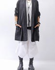 【bajra】 UNISEX LIGHT COTTON SHIRT BLOUSON LONG 157QB01LG_BLACK