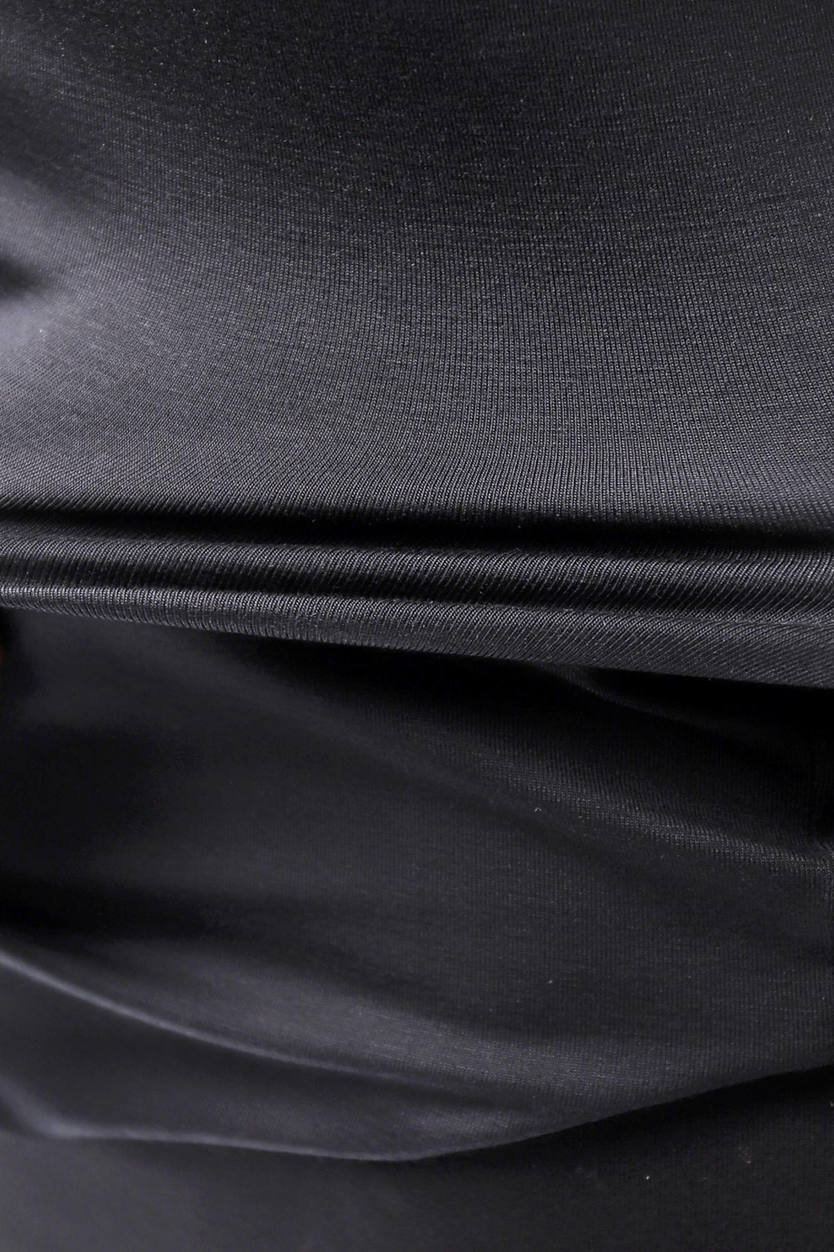 【thom/krom】 STRETCH VISCOSE ONE-SHOULDER TOP WTS630_BLACK