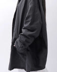 【bajra】 UNISEX LIGHT COTTON SHIRT BLOUSON LONG 157QB01LG_BLACK