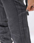 【thom/krom】 UNISEX COATED STRETCH DENIM PANTS MT107_BLACK COATED