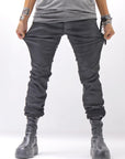 【thom/krom】 UNISEX COATED STRETCH DENIM PANTS MT107_BLACK COATED