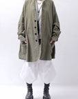 【bajra】 UNISEX LIGHT COTTON SHIRT BLOUSON LONG 157QB01LG_MILITARY