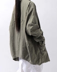 【bajra】 UNISEX LIGHT COTTON SHIRT BLOUSON LONG 157QB01LG_MILITARY