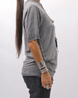 【thom/krom】 UNISEX VISCOSE STRETCH REGULAR FIT TEE MTS973_COLD DYE GREY