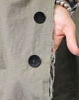 【bajra】 UNISEX LIGHT COTTON SHIRT BLOUSON LONG 157QB01LG_MILITARY