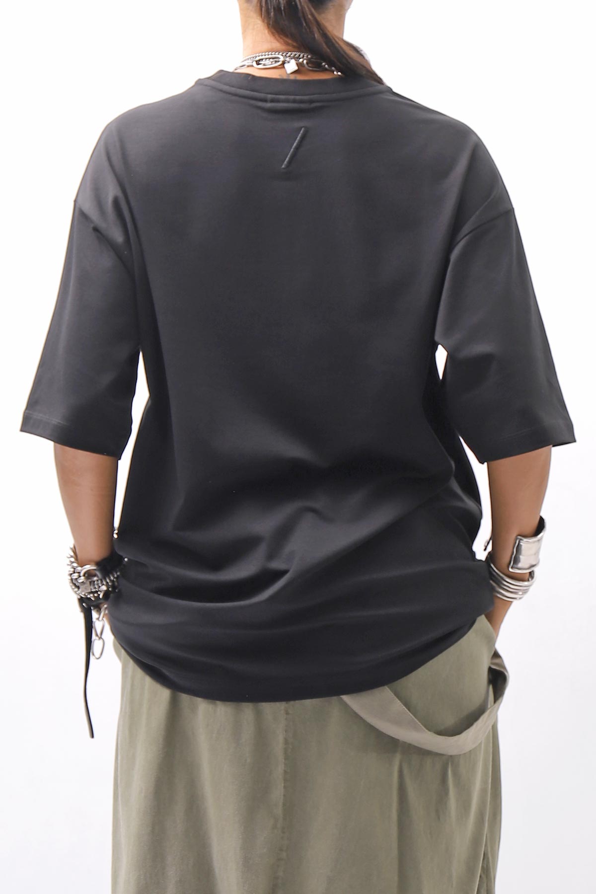 【thom/krom】 UNISEX COTTON MODAL RELAX FIT TEE MTS986_BLACK