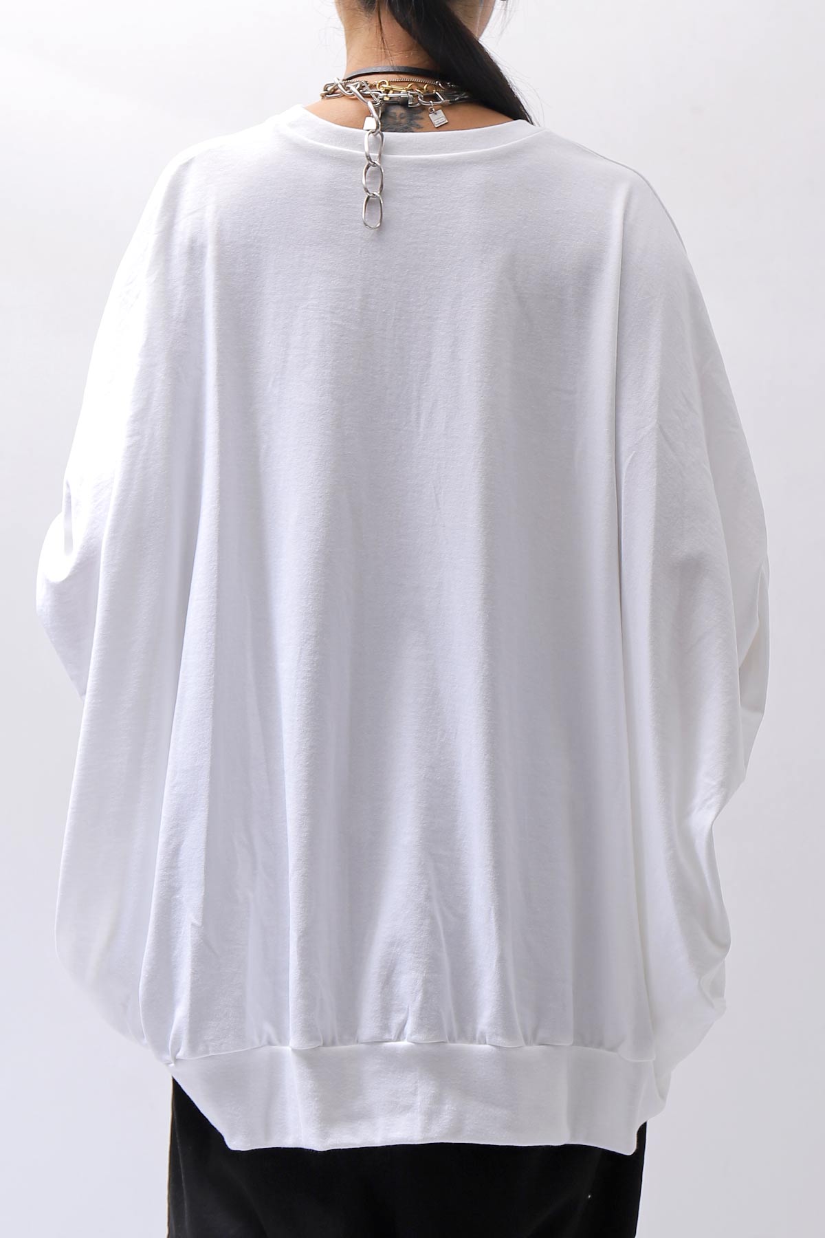 【bajra】 UNISEX OVERSIZED COTTON TOPS 156QK01_WHITE