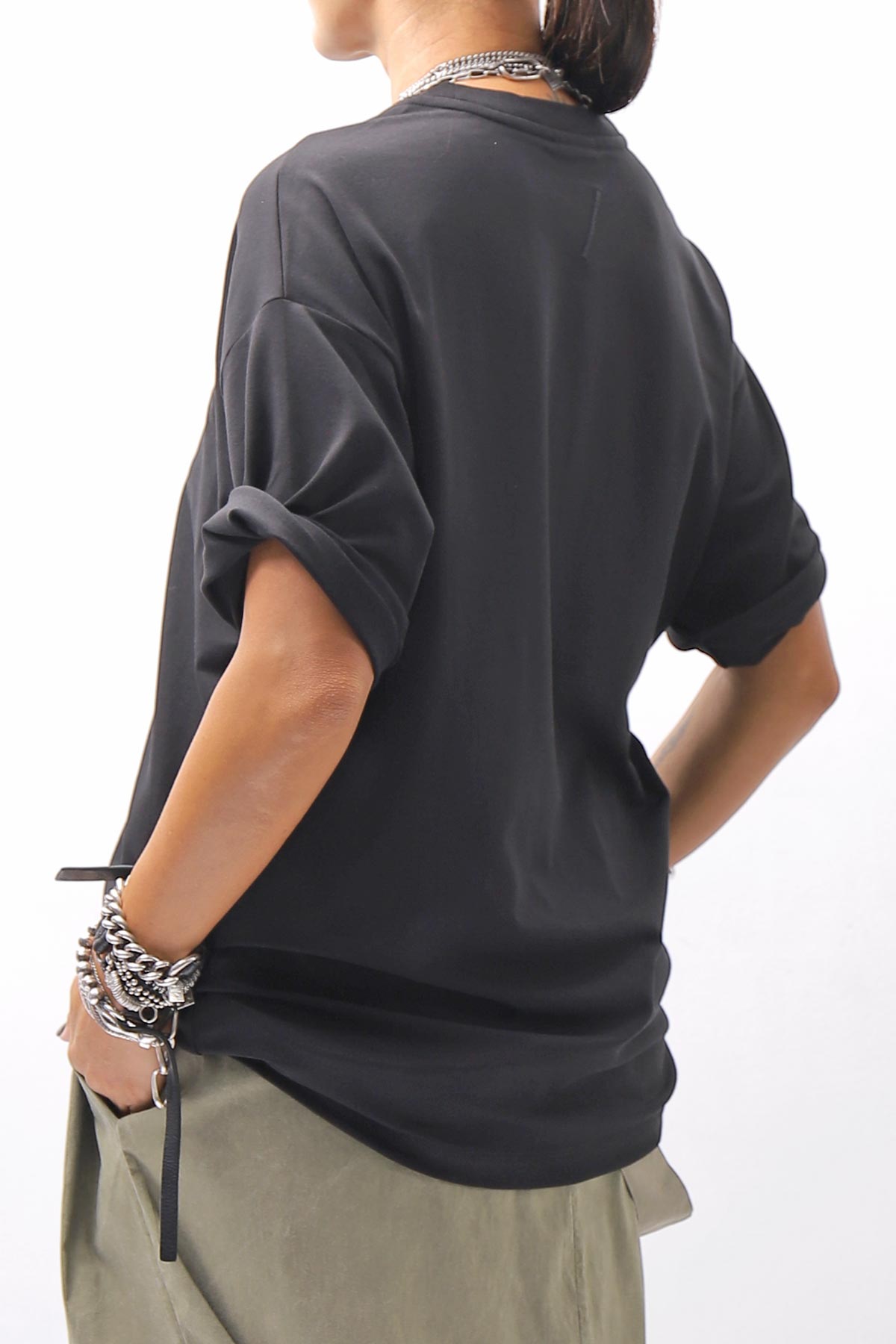 【thom/krom】 UNISEX COTTON MODAL RELAX FIT TEE MTS986_BLACK