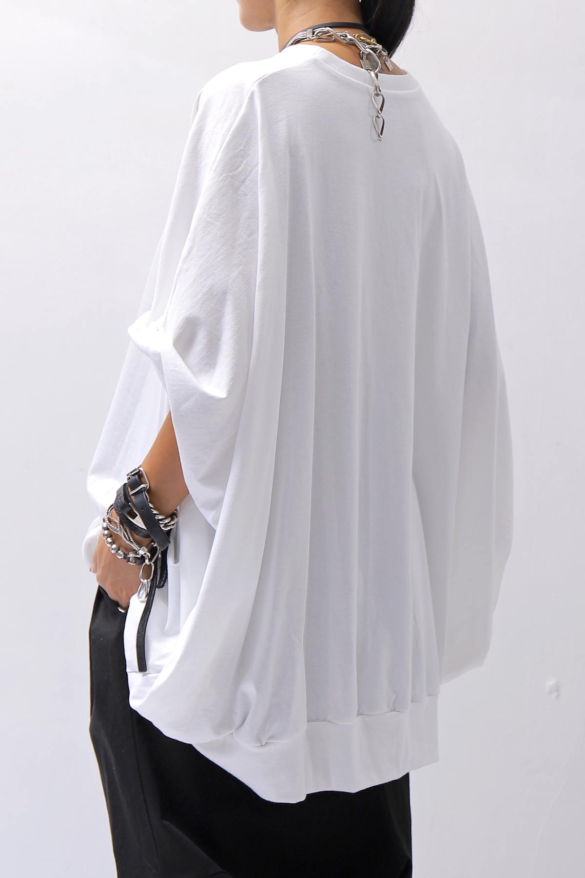 【bajra】 UNISEX OVERSIZED COTTON TOPS 156QK01_WHITE
