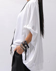【bajra】 UNISEX OVERSIZED COTTON TOPS 156QK01_WHITE