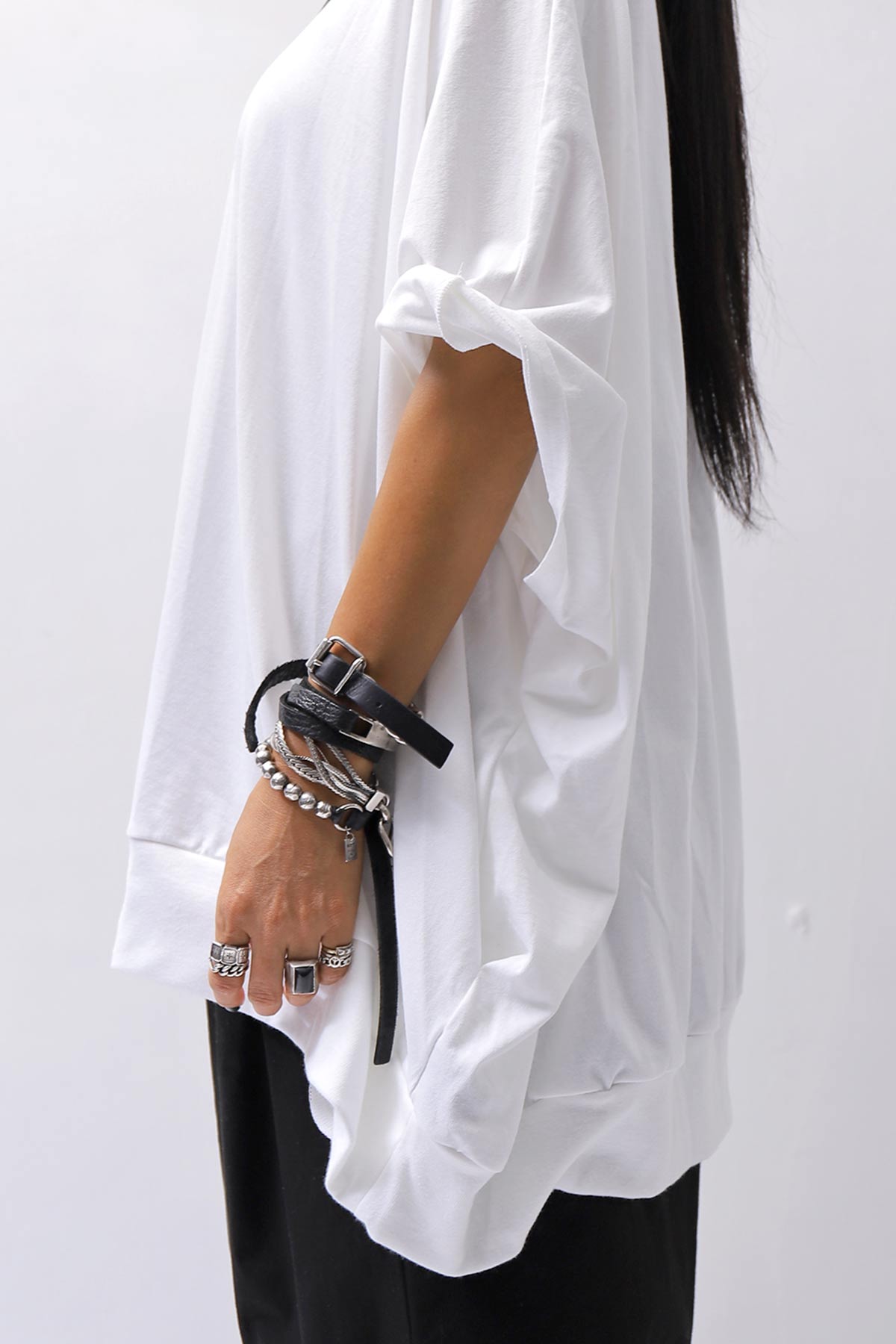 【bajra】 UNISEX OVERSIZED COTTON TOPS 156QK01_WHITE