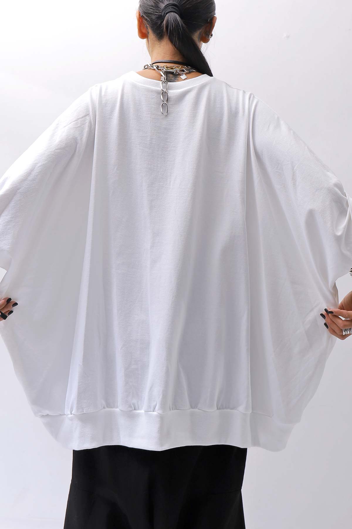 【bajra】 UNISEX OVERSIZED COTTON TOPS 156QK01_WHITE