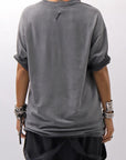 【thom/krom】 UNISEX COTTON MODAL RELAX FIT TEE MTS986_COLD DYE GREY