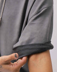 【thom/krom】 UNISEX COTTON MODAL RELAX FIT TEE MTS986_COLD DYE GREY