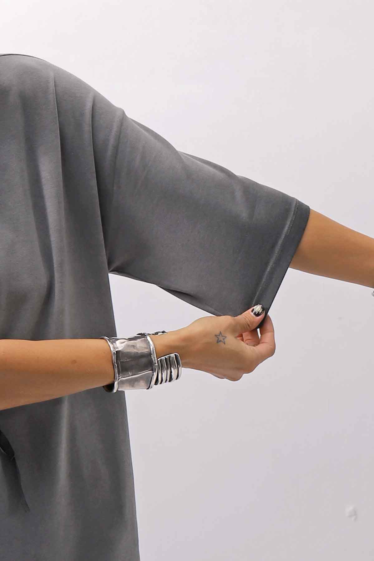 【thom/krom】 UNISEX COTTON MODAL RELAX FIT TEE MTS986_COLD DYE GREY