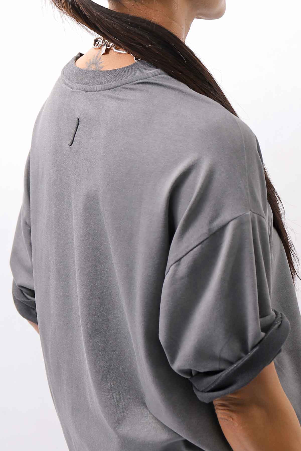 【thom/krom】 UNISEX COTTON MODAL RELAX FIT TEE MTS986_COLD DYE GREY