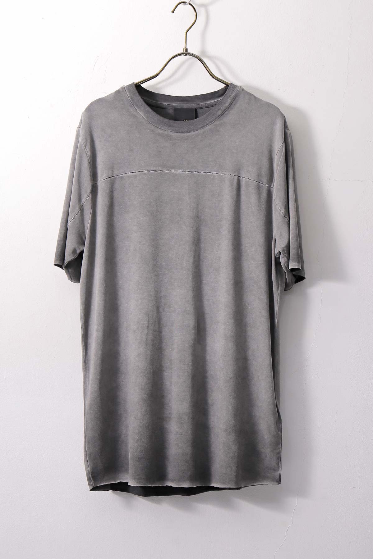 【thom/krom】 UNISEX VISCOSE STRETCH REGULAR FIT TEE MTS973_COLD DYE GREY
