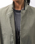 【bajra】 UNISEX LIGHT COTTON SHIRT BLOUSON SHORT 157QB01SH_MILITARY