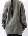 【bajra】 UNISEX LIGHT COTTON SHIRT BLOUSON SHORT 157QB01SH_MILITARY