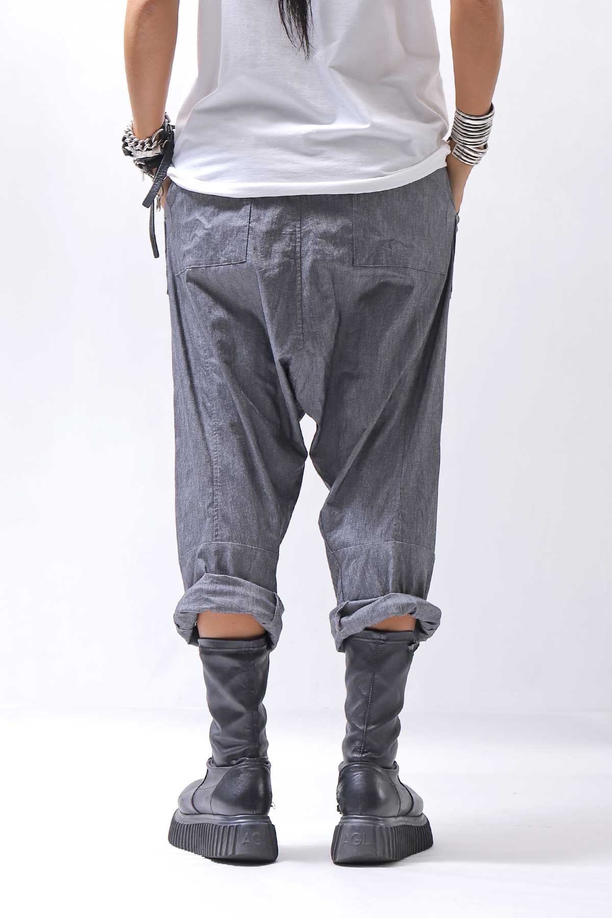 【bajra】 UNISEX SARRUEL SUPER STRETCH EASY PANTS 157QP01_GREY