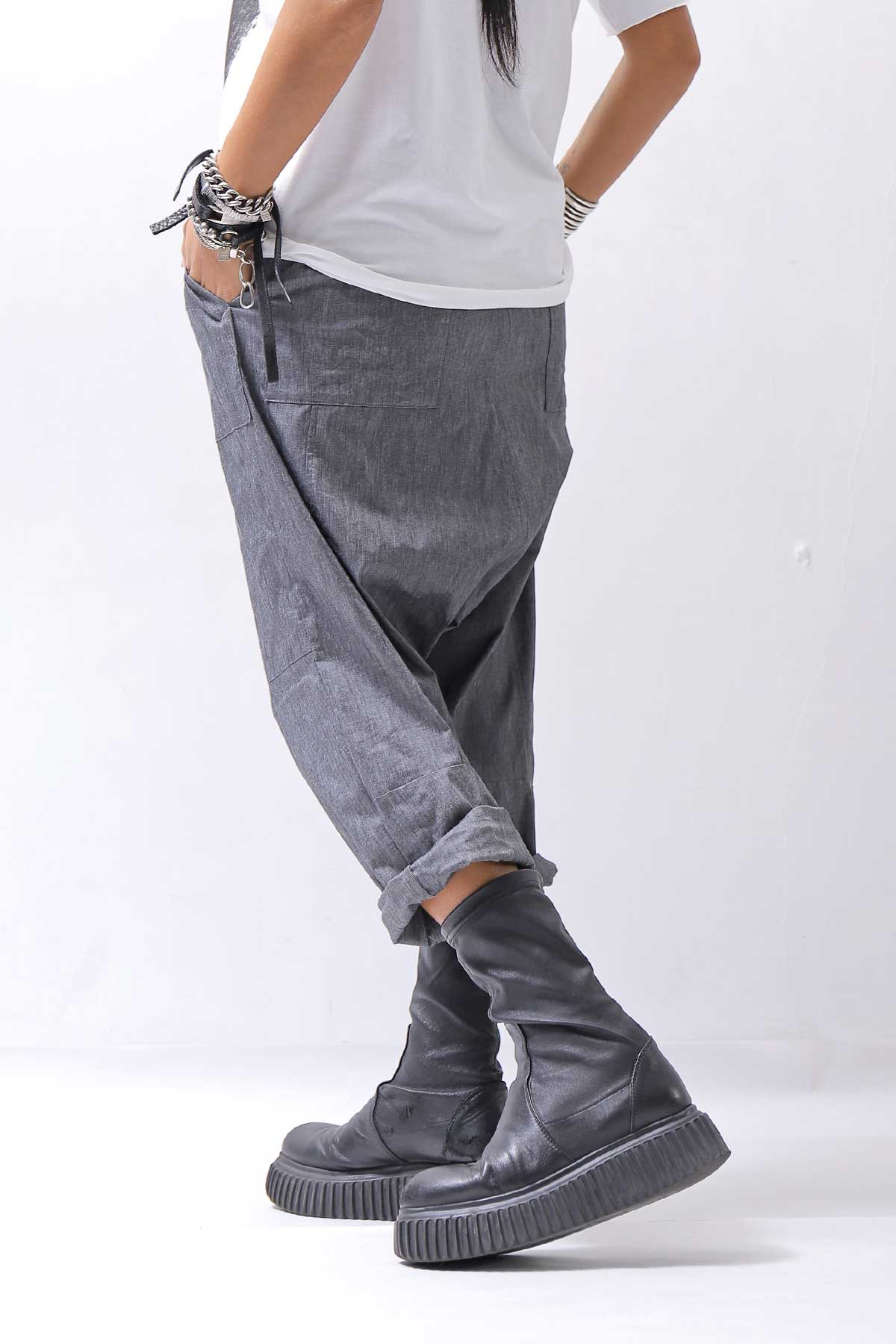 【bajra】 UNISEX SARRUEL SUPER STRETCH EASY PANTS 157QP01_GREY
