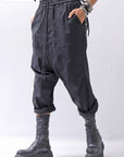 【bajra】 UNISEX SARRUEL SUPER STRETCH EASY PANTS 157qp01_BLACK