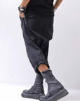 【bajra】 UNISEX SARRUEL SUPER STRETCH EASY PANTS 157qp01_BLACK