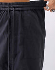 【bajra】 UNISEX SARRUEL SUPER STRETCH EASY PANTS 157qp01_BLACK