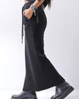 【thom/krom】 RIB COTTON SLIM FIT SKIRT WSK95_BLACK