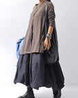 【PLÜ】 MULTIWAY SHAPE MEMORY SKIRT DRESS 4045_BLACK