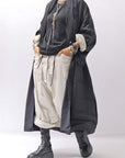 【RUNDHOLZ】 UNISEX OVERSIZED 3D EMBOSS LIGHT COAT_BLACK