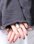 【PLÜ】 SUPER STRETCH COTTON DENIM HOODIE TULLE JACKET PL19_BLACK WASH