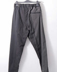 【NOSTRASANTISSIMA】UNISEX MIXED STRIPES PANTS P17_BLACK