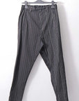 【NOSTRASANTISSIMA】UNISEX MIXED STRIPES PANTS P17_BLACK
