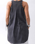 【PLÜ】 COTTON STRETCH TANK TOP PL12_STRIPE