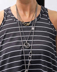 【PLÜ】 COTTON STRETCH TANK TOP PL12_STRIPE