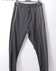 【NOSTRASANTISSIMA】UNISEX MIXED STRIPES PANTS P17_BLACK