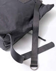 【MIRANDA KALOUDIS】 UNISEX 2WAY STRUCTURED COWHIDE LARGE BAG_BLACK