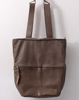 【MIRANDA KALOUDIS】 UNISEX 2WAY CALF LEATHER REGULAR BAG_FANGO