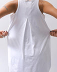 【PLÜ】 COTTON STRETCH TANK TOP PL12_WHITE