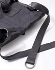 【MIRANDA KALOUDIS】 UNISEX 2WAY WAXED COWHIDE REGULAR BAG_BLACK