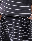 【PLÜ】 COTTON STRETCH TOP PL17T_STRIPE