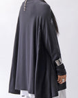 【PLÜ】 COTTON STRETCH TOP PL17T_BLACK