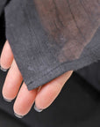 【NOSTRASANTISSIMA】 OVERSIZED DOLMAN SLEEVE DYED BLOUSE C143_GREY FADE