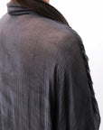 【NOSTRASANTISSIMA】 OVERSIZED DOLMAN SLEEVE DYED BLOUSE C143_GREY FADE